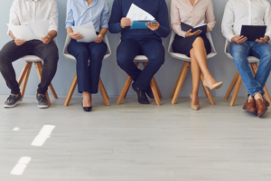 People waiting for interview