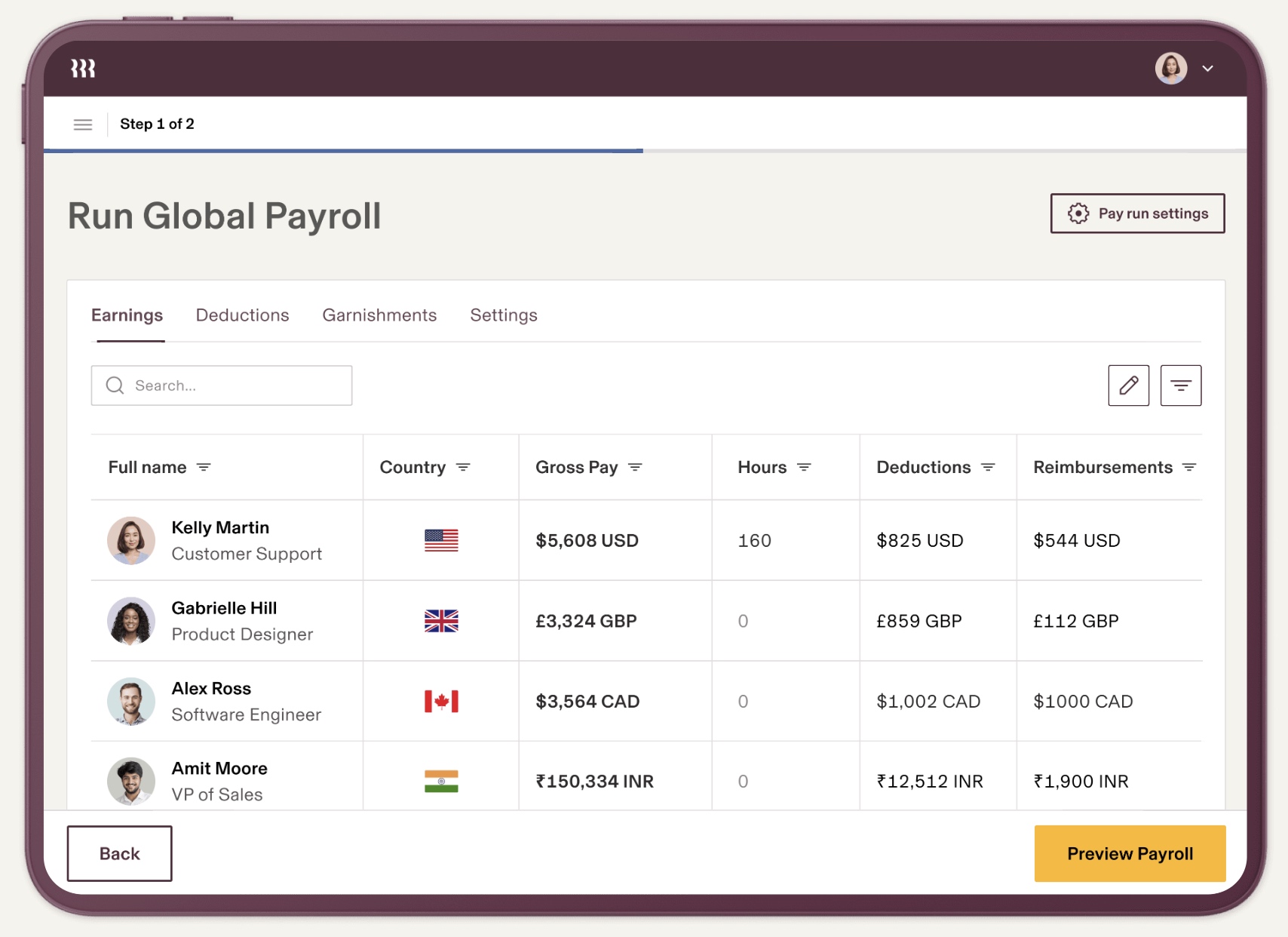 Rippling global payroll