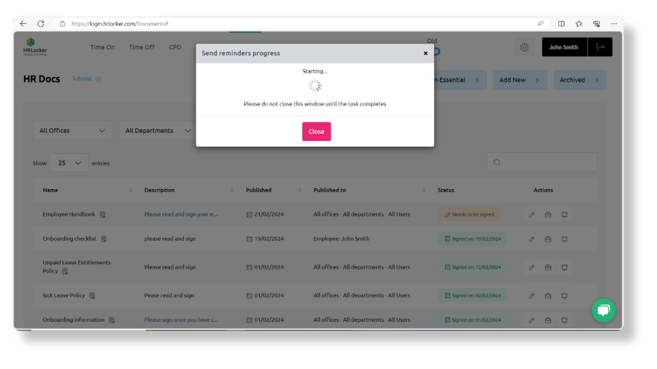 HR Documents Management